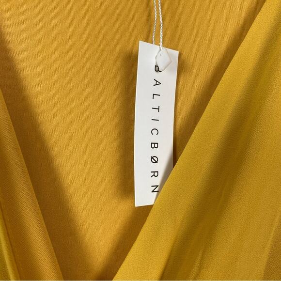 Baltic Born Mustard Yellow Celine Maxi Dress Sz.2X NWT - Picture 10 of 16